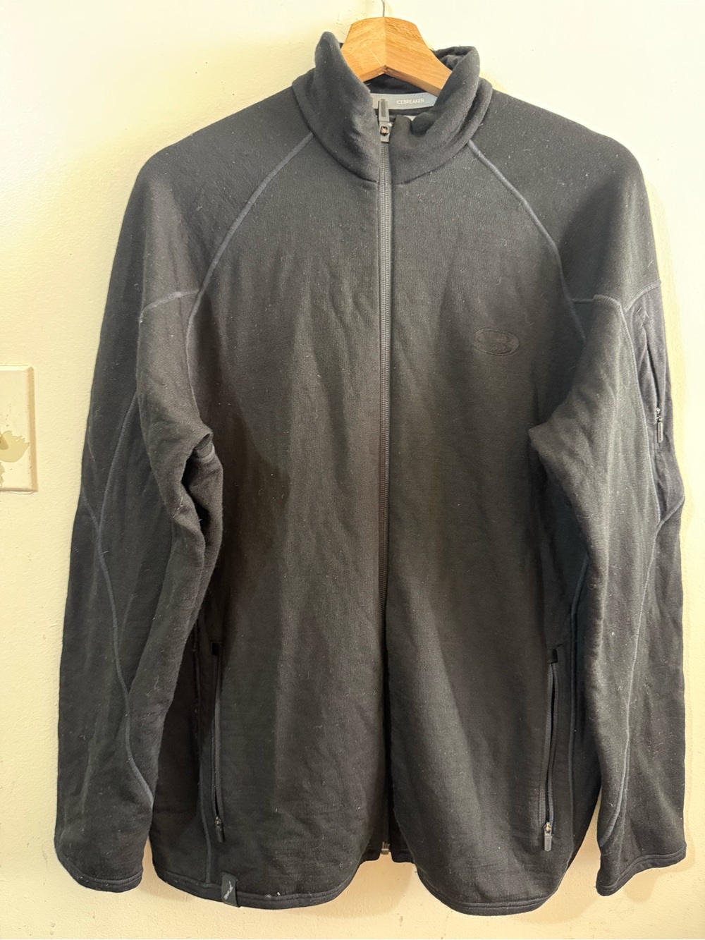 Icebreaker Black Lightweight Full-Zip Women's Fleece Jacket